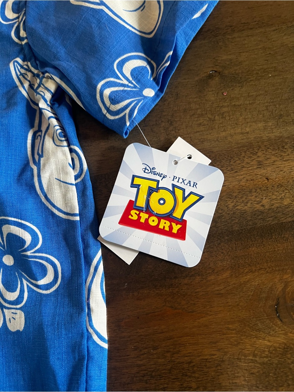 Disney Pixar Toy Story Boys 4T Hawaiian Shirt Shorts Set Blue NWT - Picture 4 of 9